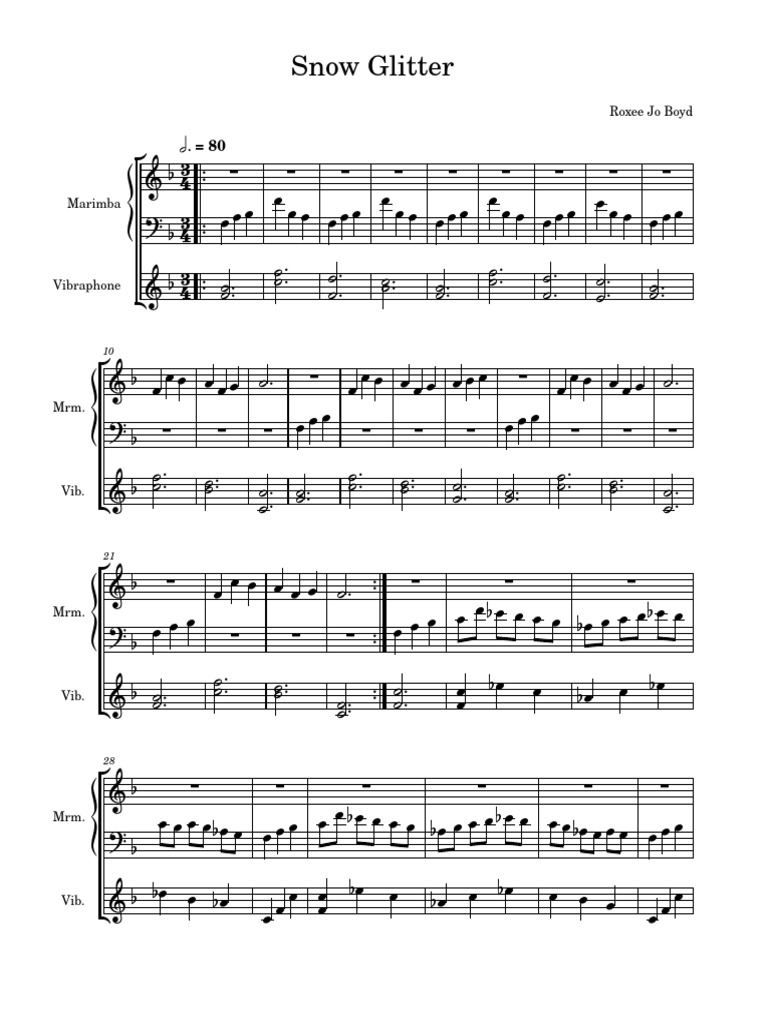 Snow_Glitter | PDF | Percussion Instruments