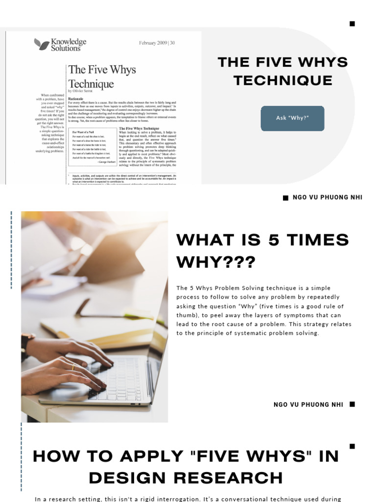 The Five Whys Technique | PDF | Question | Cognitive Science