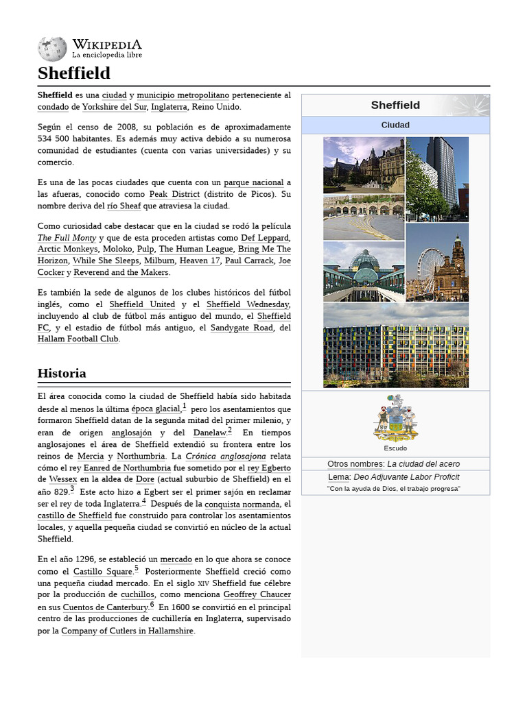 Sheffield | PDF | Sheffield