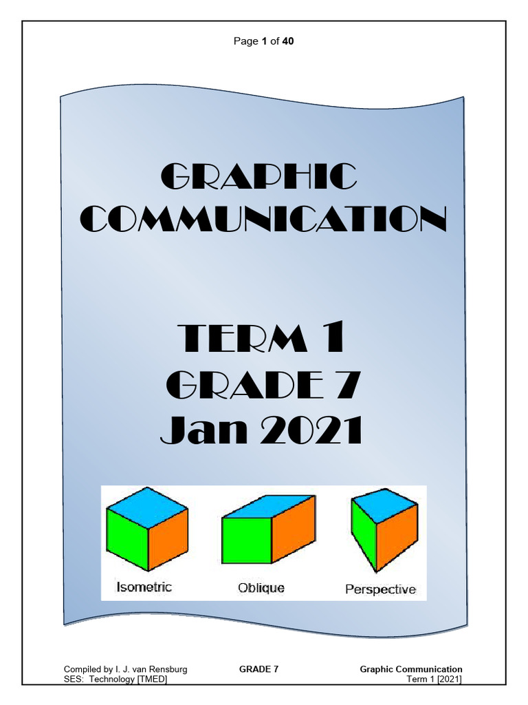 2021 - Graphic Communication - Grade 7 | PDF | Drawing | Classical Geometry