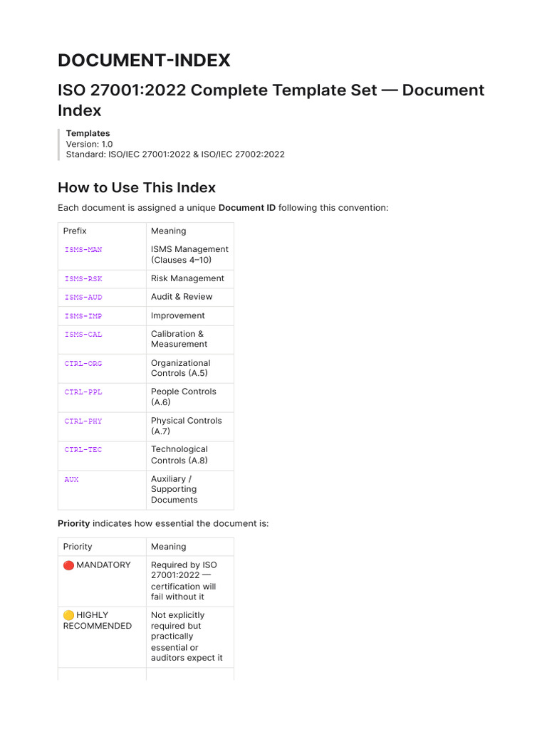Document Index | PDF