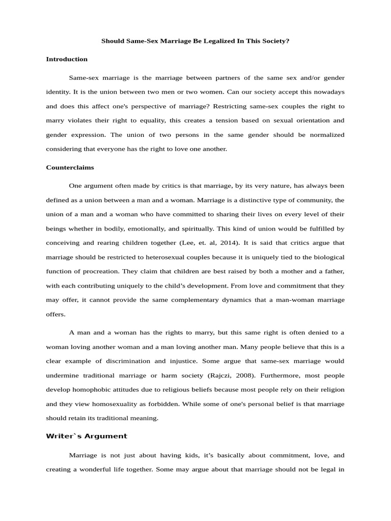 Bm1ma g5 Same Sex Marriage | PDF | Homosexuality | Same Sex Marriage