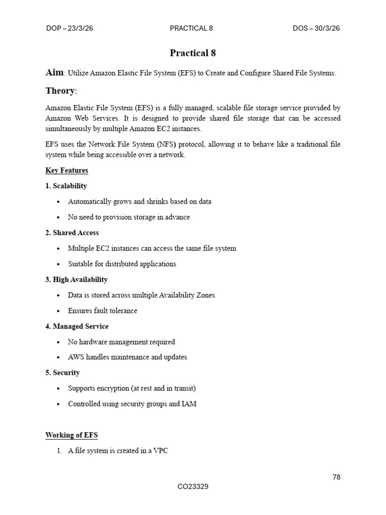 CC PRAC 8 | PDF | File System | Operating System Technology