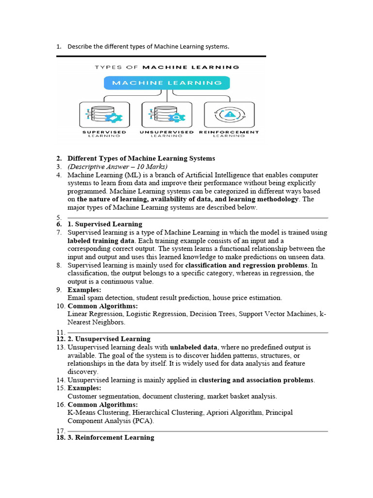 ML_UNIT1 | PDF | Machine Learning | Cluster Analysis