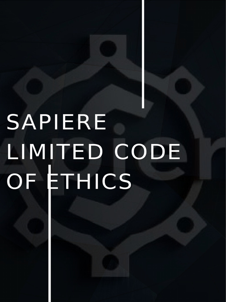 Sapier Limited Code of Ethics (1) | PDF | Bribery | Employment