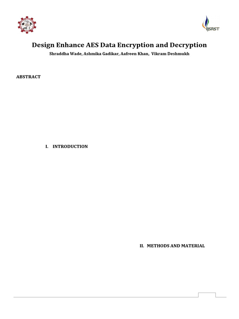 2017 Aes Encryption | PDF | Encryption | Key (Cryptography)