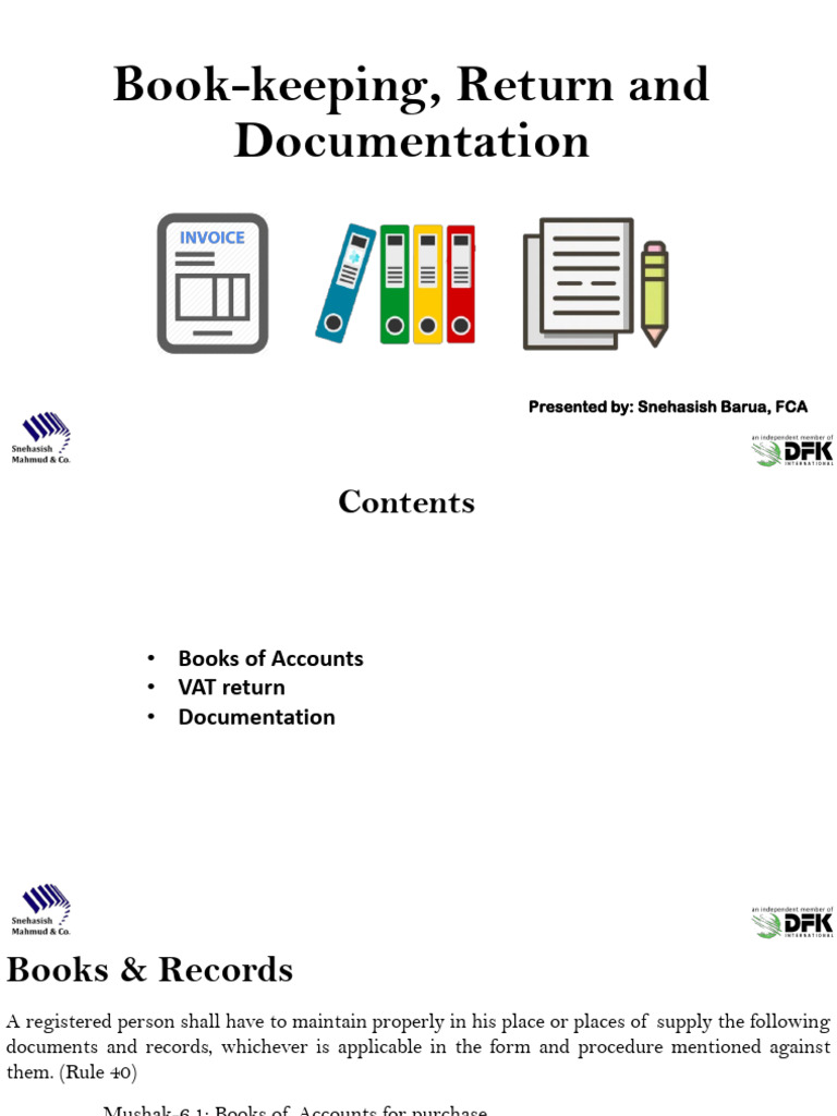 Books of Account, Return and Documentation_25.07.2022 (1) | PDF | Value ...