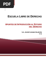 APUNTES DE INTRODUCCIÓN AL ESTUDIO DEL DERECHO
