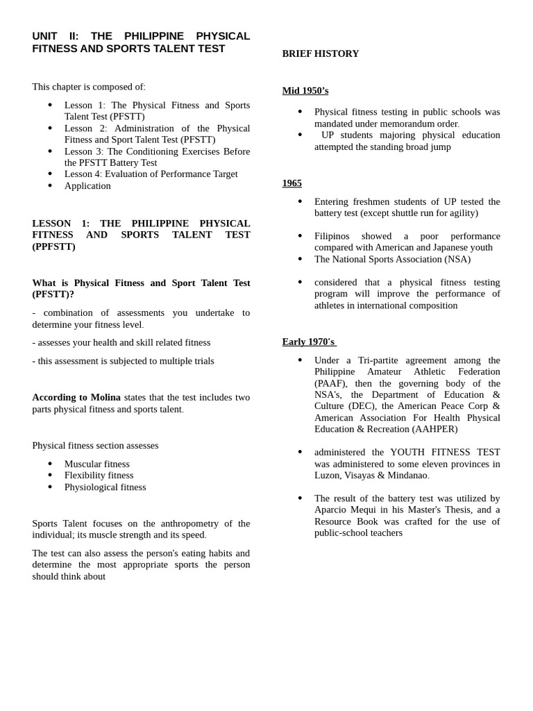 Unit II Pathfit Report | PDF | Physical Fitness | Sports
