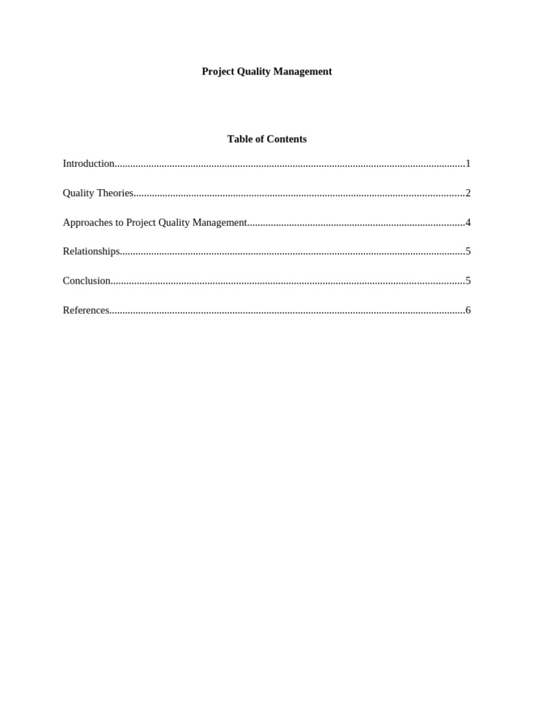 Project Quality Management | PDF | Performance Indicator | Project ...