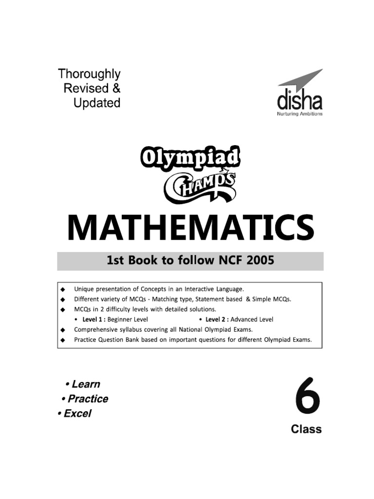 Class 6 Math Disha Publication | PDF