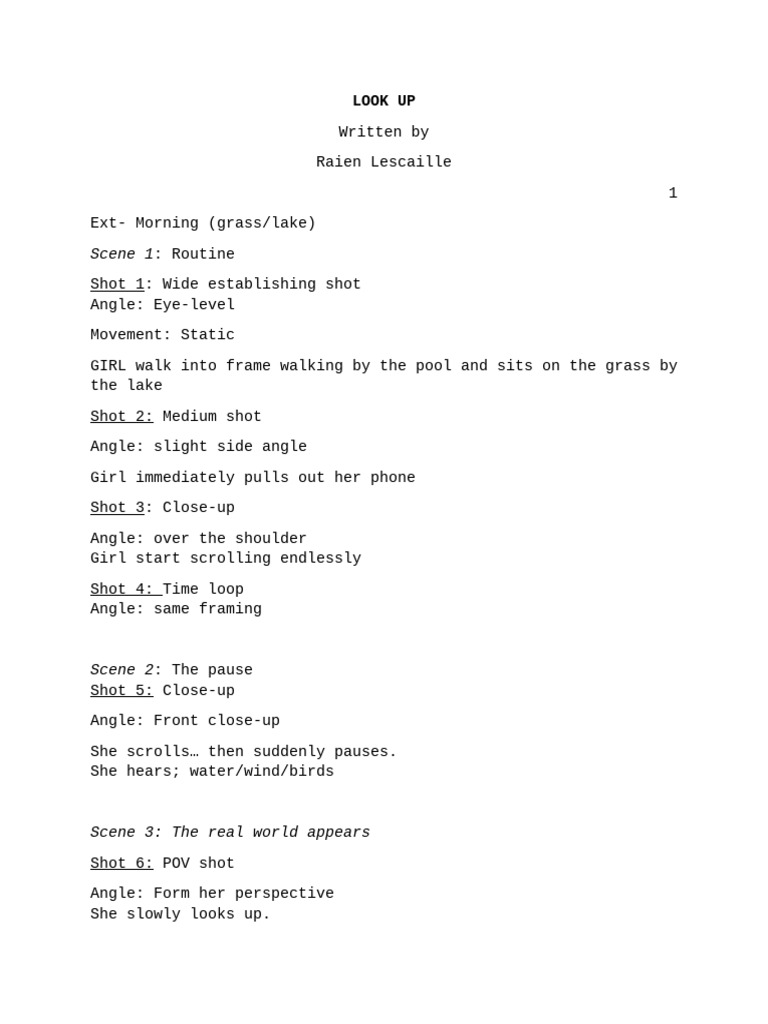 LOOK UP Script | PDF