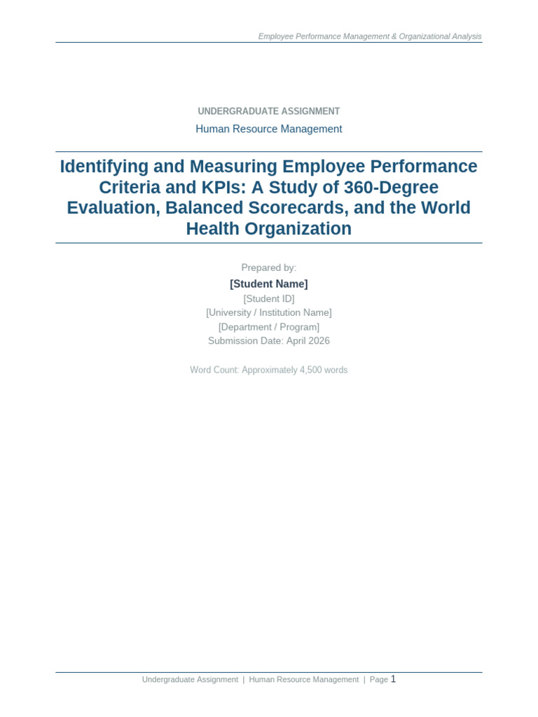 employee_performance_assignment | PDF | Performance Indicator ...