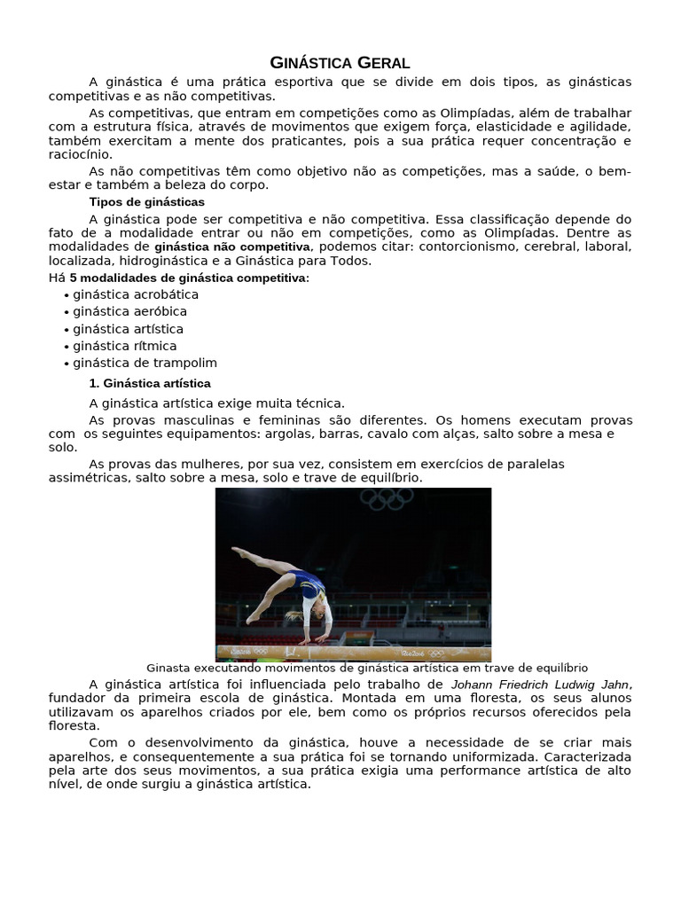 6 e 7 Ed Fisica Ginastica Geral (1) | PDF | Ginástica | Esportes ...