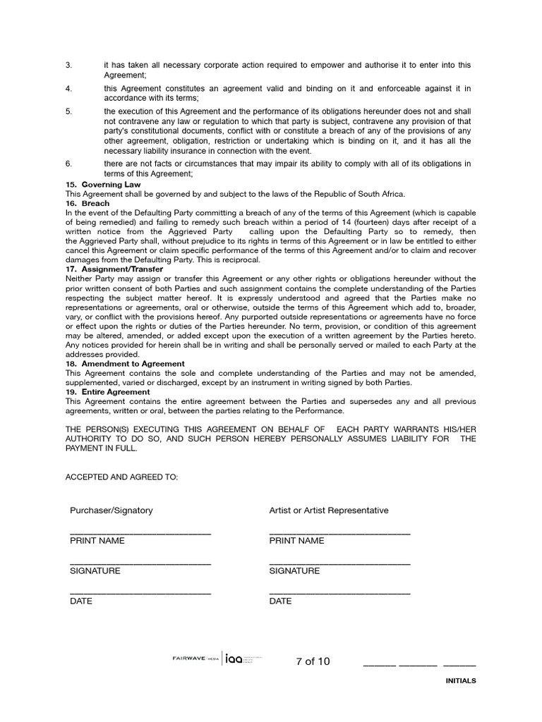 FMIAA PerformanceAgreement KIRKWHALUM 5-6JUN2026 Cameroon FINAL EXEC ...