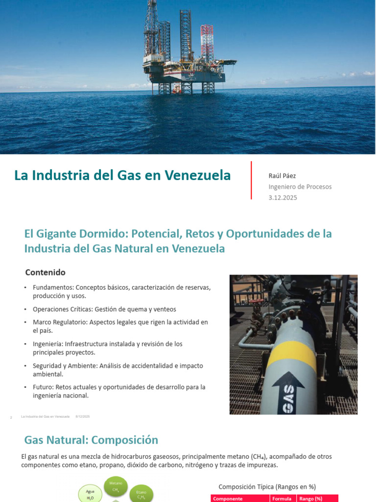 La Industria Del Gas en Venezuela | PDF | Gas natural | Propano