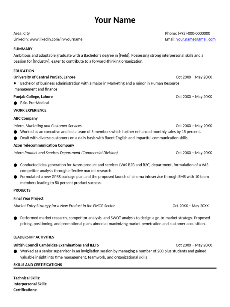 Resume Template Updated | PDF