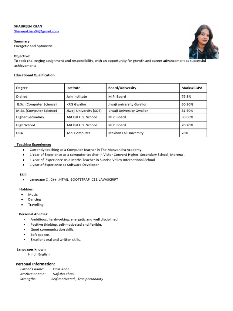 Shahreen Khan | PDF