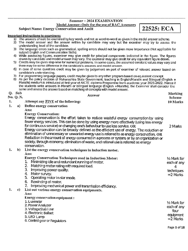 ECA model answer paper 2024 | PDF