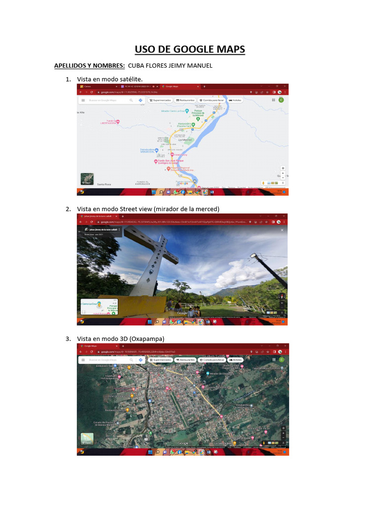 Uso de Google Maps | PDF
