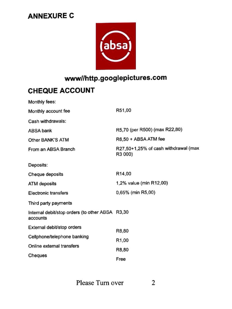 Banking Fee Statement | PDF
