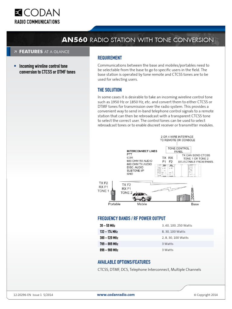 Codan AN560 Radio Station With Tone Conversion | PDF | Radio | Computer ...