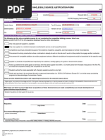 Justification for Single Source Procurement | PDF