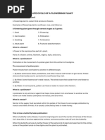 Seed Formation and Dispersal Methods | PDF | Fertilisation | Flowers