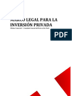 MARCO LEGAL PARA LA INVERSIÓN PRIVADA