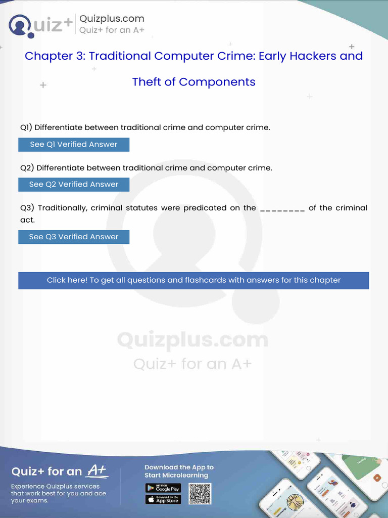 Differentiate Between Traditional Crime and Computer Crime | PDF ...