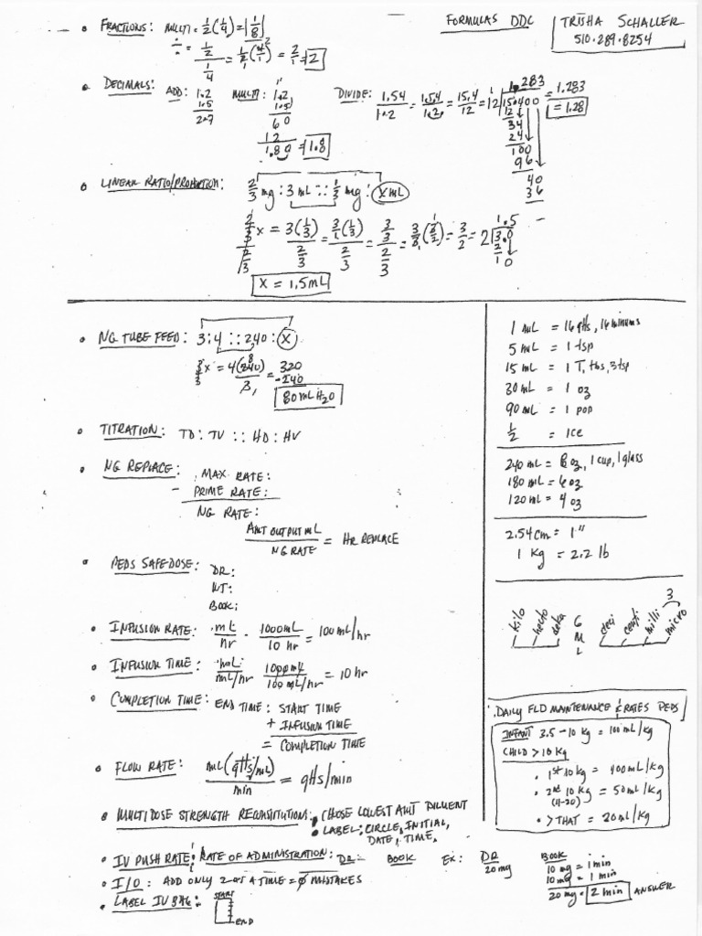 Ddc Formula Sheet | PDF