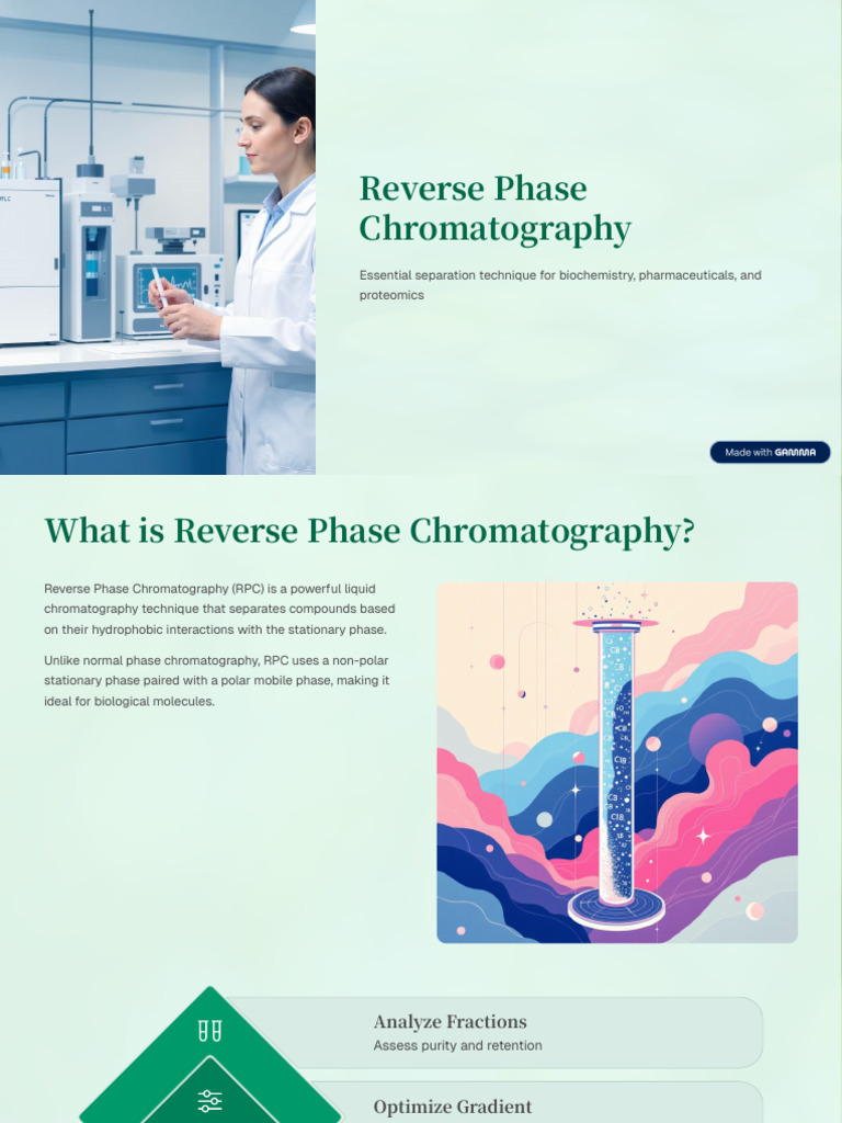 Reverse Phase Chromatography | PDF | Chromatography | High Performance ...