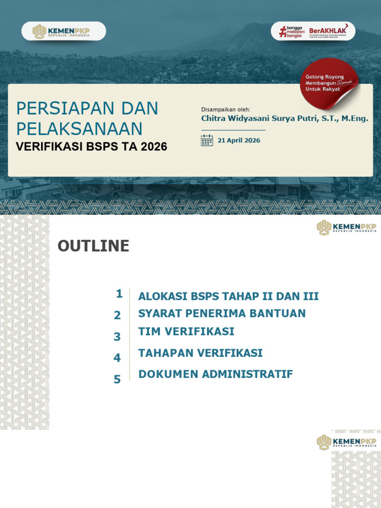 Paparan Verifikasi BSPS - Ok | PDF