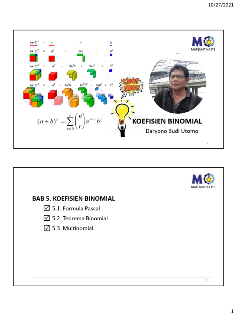 5. Bab 5 Koefisien Binomial | PDF
