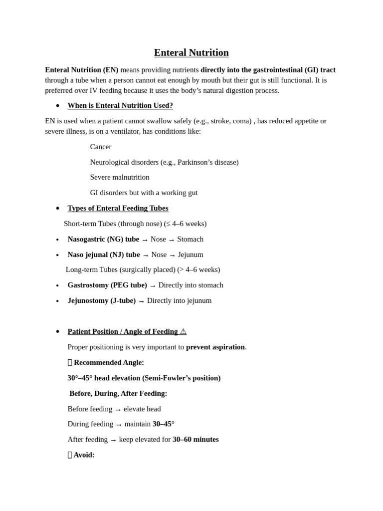 Enteral Nutrition | PDF | Gastroenterology | Medical Specialties