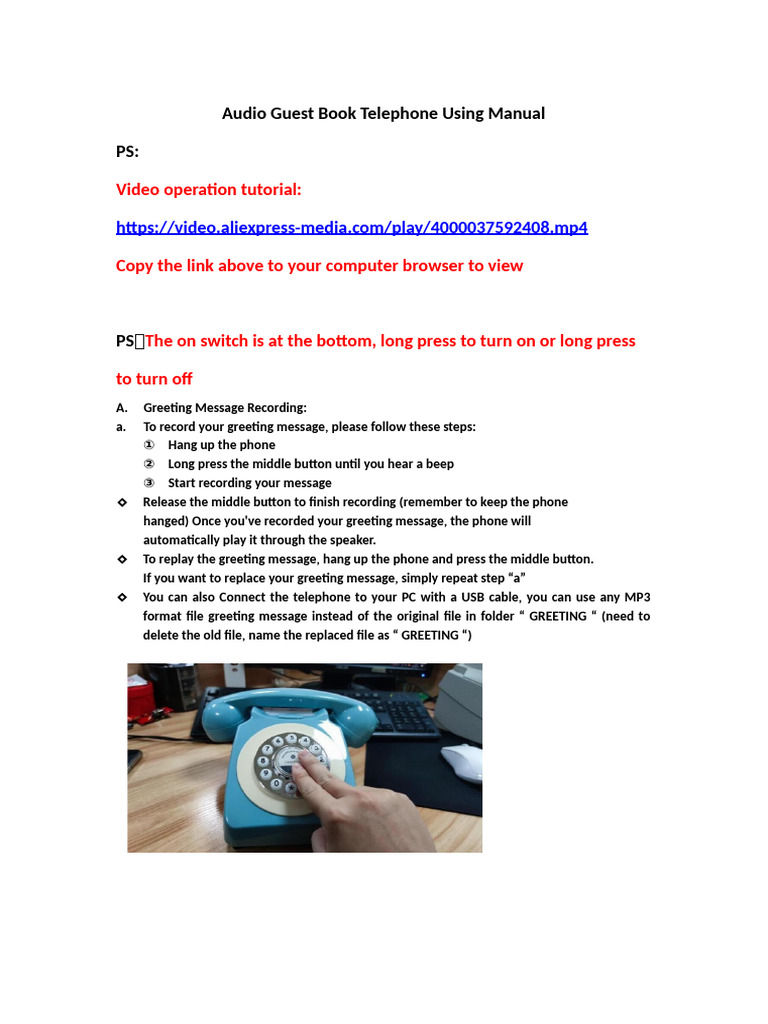 Audio Guest Book Manual | PDF | Computer File | Memory Card