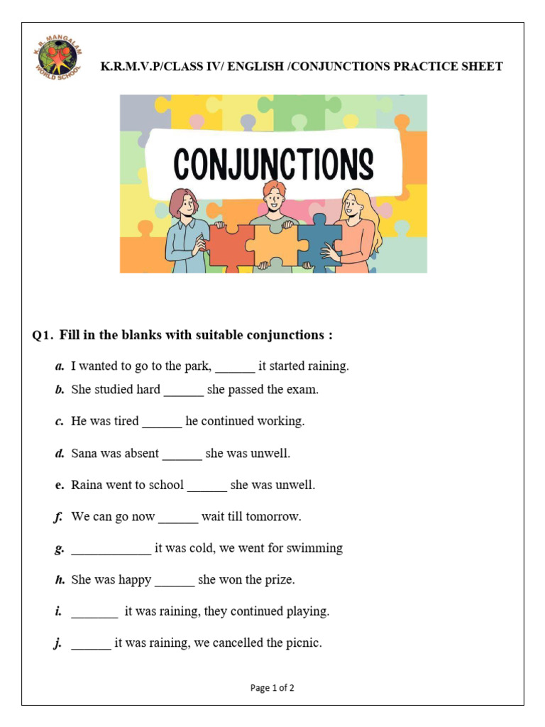 Conjunctionss @4 | PDF