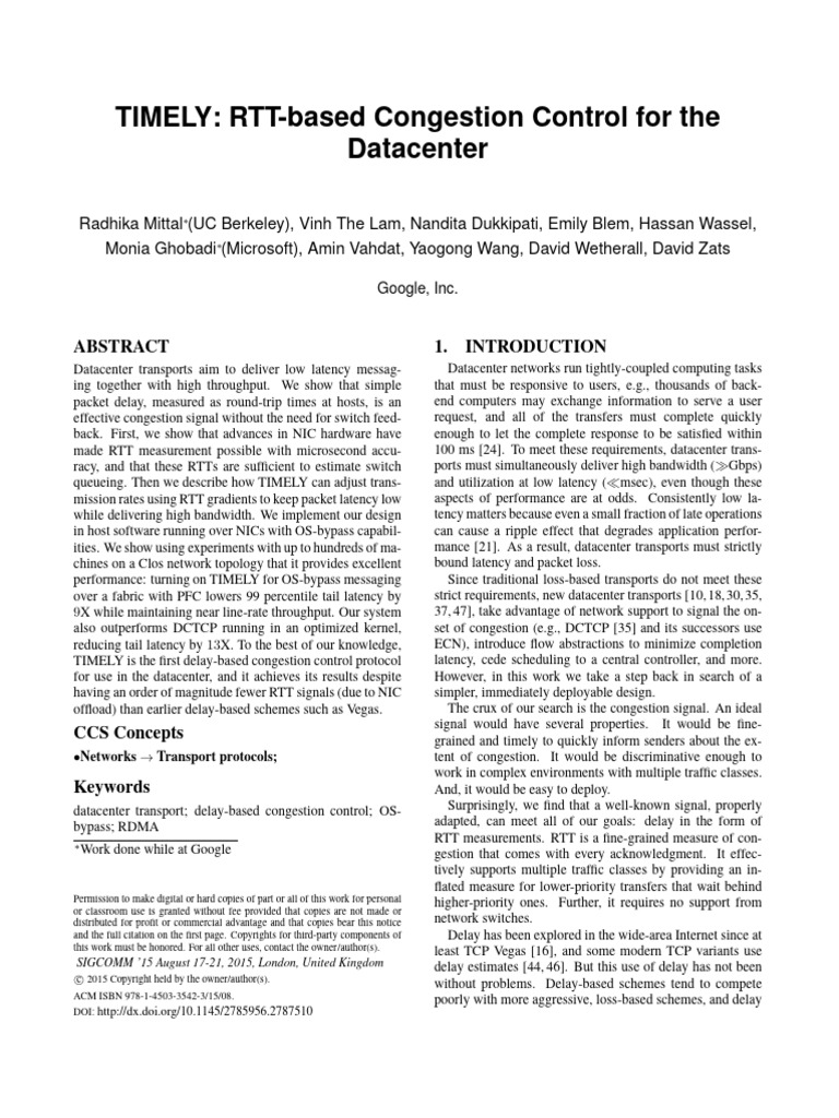 43840 | PDF | Transmission Control Protocol | Network Congestion