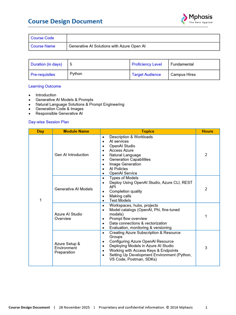 05 Generative AI Solutions With Azure Open AI 05 (1) | PDF | Artificial ...
