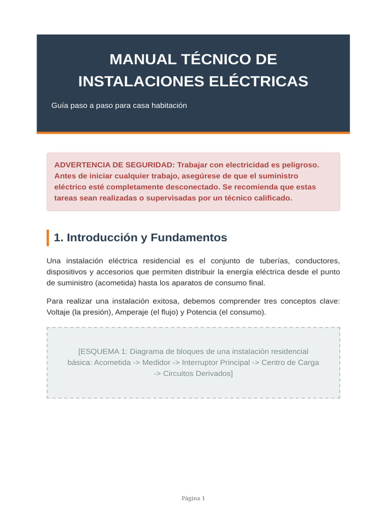 Guia Instalacion Electrica Residencial | PDF | Cableado eléctrico | Cobre