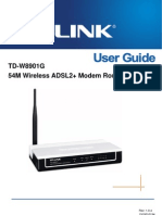 TD-W8901G 54M Wireless ADSL2+ Modem Router