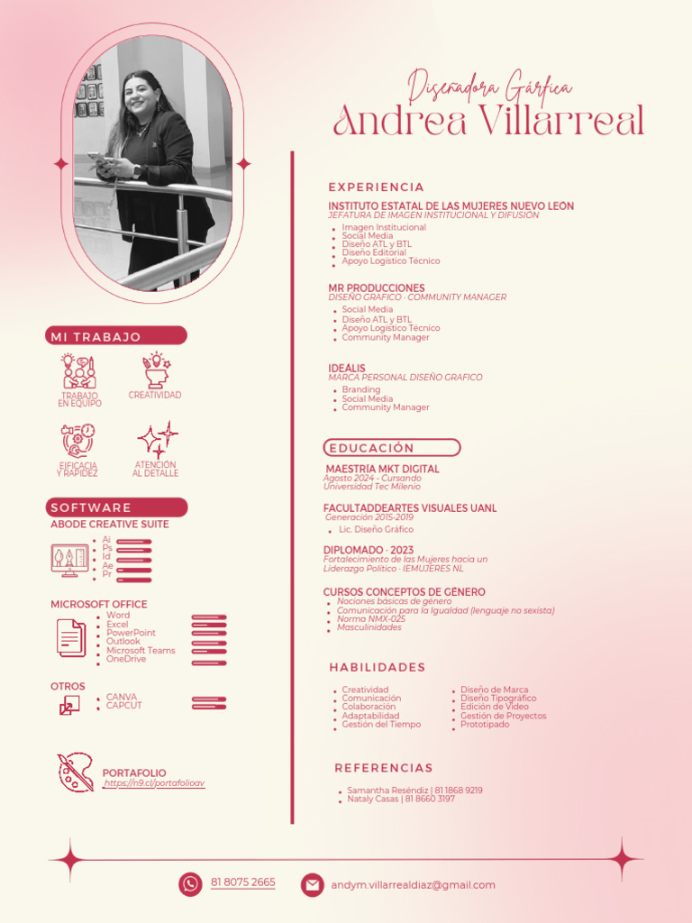 CV - Andrea Villarreal 2026 | PDF | Software de la aplicacion | Microsoft