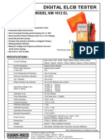 Digital ELCB Tester KM 1812EL