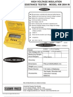 Digital HV Insulation Tester 10KV KM 2804 In