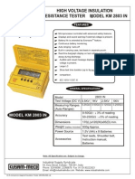 Digital HV Insulation Tester 5KV KM 2803 In