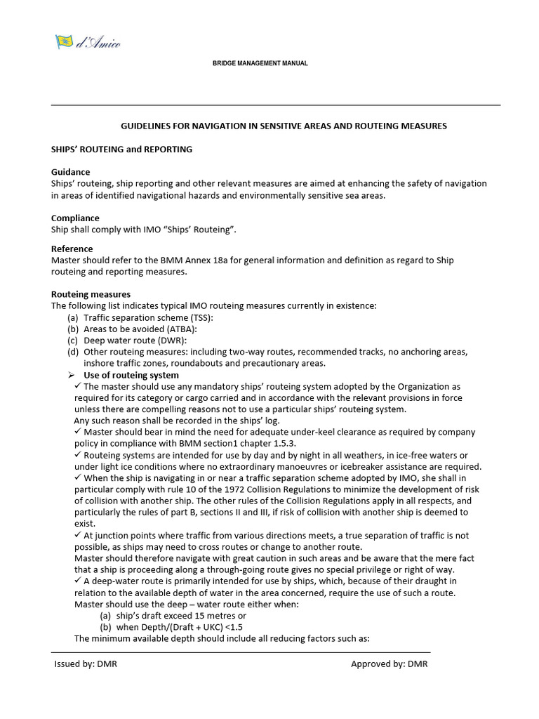 Annex 18 Guidelines for Navigation in Sensitive Areas and Routeing ...