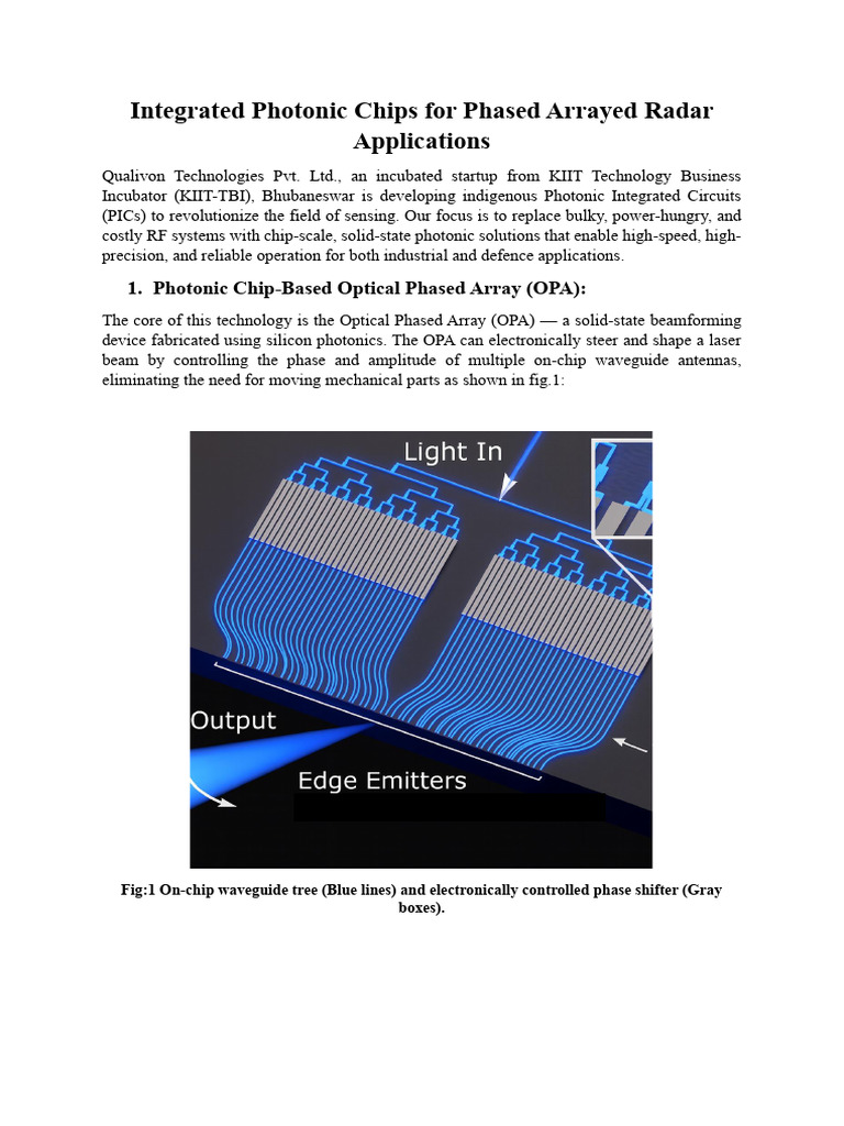 Photonic chips for Radar Applications | PDF | Optics | Electrodynamics