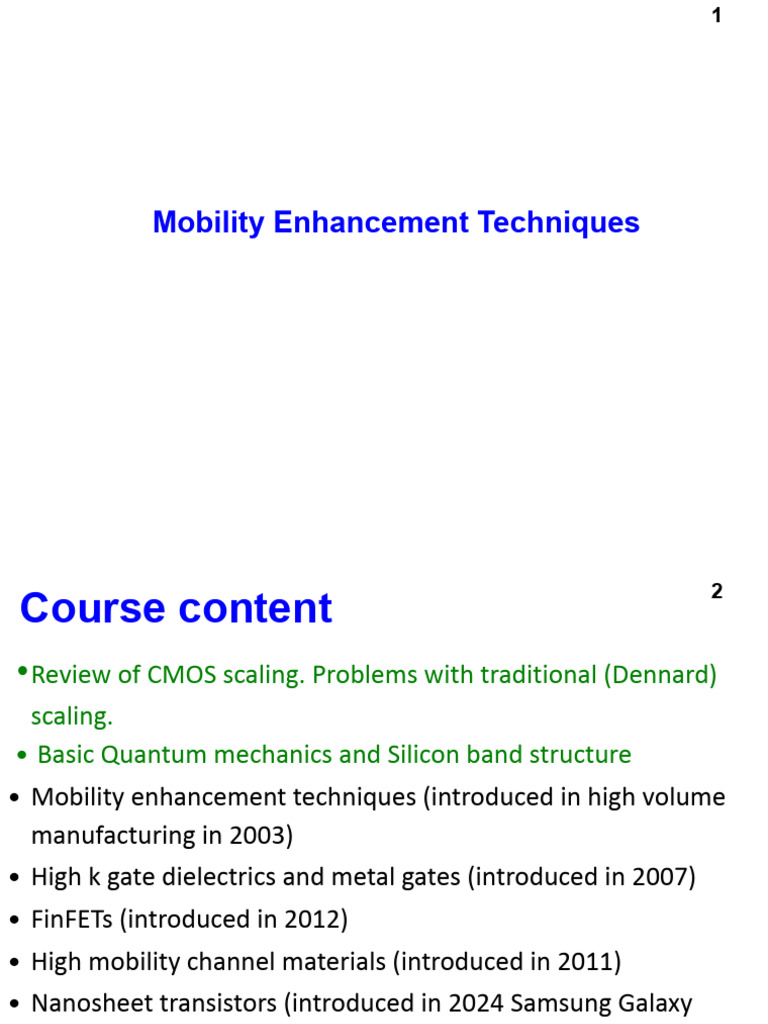 Mobility Enhancement Techniques | PDF | Stress (Mechanics) | Tensor
