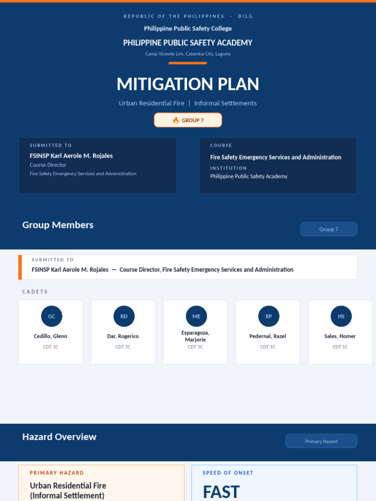 Group7 Mitigation Plan | PDF | Risk | Emergency