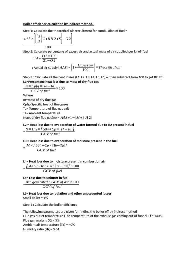 Boiler Efficiency Calculation | PDF | Boiler | Combustion